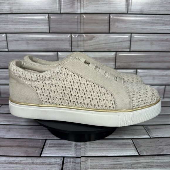 Kenneth Cole Reaction Women's Ivory Woven Bonnie Sneaker Shoe‎ SIze 6.5 - Picture 1 of 9